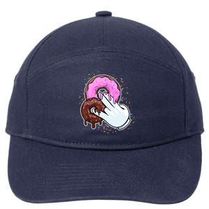 2 In The Pink 1 In The Stink Donut Sex Dirty Humor Christmas 7-Panel Snapback Hat