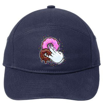 2 In The Pink 1 In The Stink Donut Sex Dirty Humor Christmas 7-Panel Snapback Hat