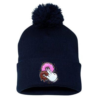 2 In The Pink 1 In The Stink Donut Sex Dirty Humor Christmas Pom Pom 12in Knit Beanie