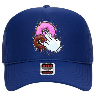 2 In The Pink 1 In The Stink Donut Sex Dirty Humor Christmas High Crown Mesh Back Trucker Hat