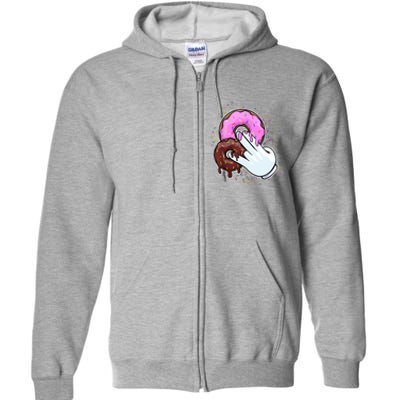 2 In The Pink 1 In The Stink Donut Sex Dirty Humor Christmas Full Zip Hoodie