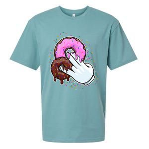 2 In The Pink 1 In The Stink Donut Sex Dirty Humor Christmas Sueded Cloud Jersey T-Shirt