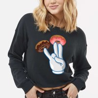 2 In The 1 In The Stink Dirty Humor Cropped Pullover Crew