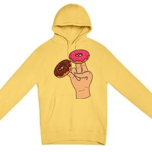 2 In The Pink 1 In The Stink Dirty Humor Donut Premium Pullover Hoodie