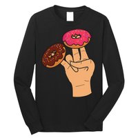 2 In The Pink 1 In The Stink Dirty Humor Donut Long Sleeve Shirt
