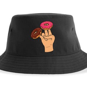 2 In The Pink 1 In The Stink Dirty Humor Donut Sustainable Bucket Hat