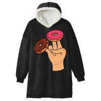2 In The Pink 1 In The Stink Dirty Humor Donut Hooded Wearable Blanket