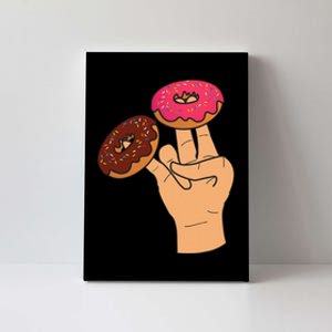 2 In The Pink 1 In The Stink Dirty Humor Donut Canvas