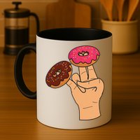 2 In The Pink 1 In The Stink Dirty Humor Donut Mug