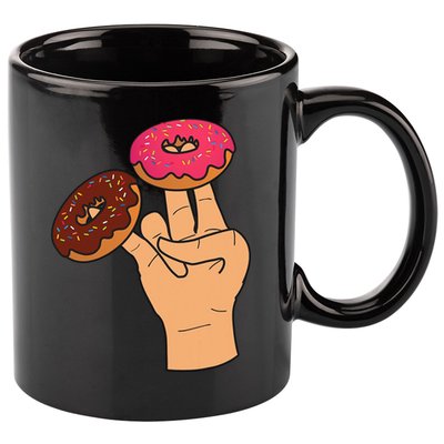 2 In The Pink 1 In The Stink Dirty Humor Donut 11oz C Handle Ceramic Mug