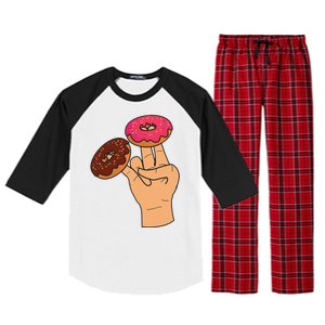 2 In The Pink 1 In The Stink Dirty Humor Donut Raglan Sleeve Pajama Set