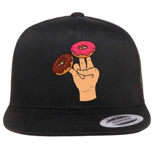 2 In The Pink 1 In The Stink Dirty Humor Donut Flat Bill Trucker Hat