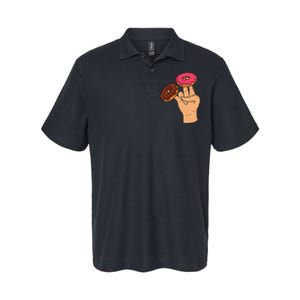 2 In The Pink 1 In The Stink Dirty Humor Donut Softstyle Adult Sport Polo