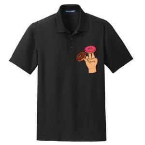 2 In The Pink 1 In The Stink Dirty Humor Donut Dry Zone Grid Polo