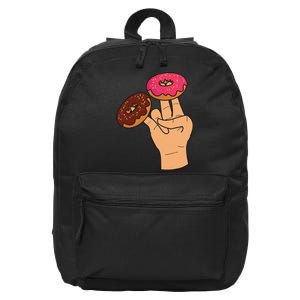 2 In The Pink 1 In The Stink Dirty Humor Donut 16 in Basic Backpack