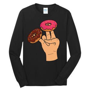 2 In The Pink 1 In The Stink Dirty Humor Donut Tall Long Sleeve T-Shirt