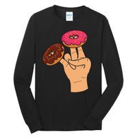 2 In The Pink 1 In The Stink Dirty Humor Donut Tall Long Sleeve T-Shirt