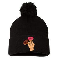 2 In The Pink 1 In The Stink Dirty Humor Donut Pom Pom 12in Knit Beanie