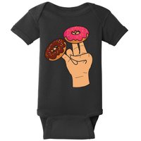 2 In The Pink 1 In The Stink Dirty Humor Donut Baby Bodysuit