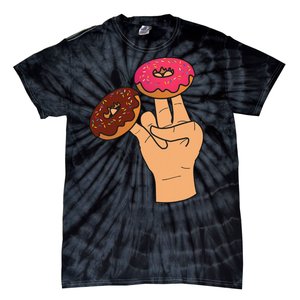 2 In The Pink 1 In The Stink Dirty Humor Donut Tie-Dye T-Shirt