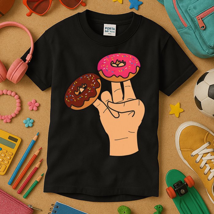 2 In The Pink 1 In The Stink Dirty Humor Donut Kids T-Shirt
