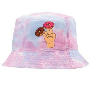 2 In The Pink 1 In The Stink Dirty Humor Donut Tie-Dyed Bucket Hat