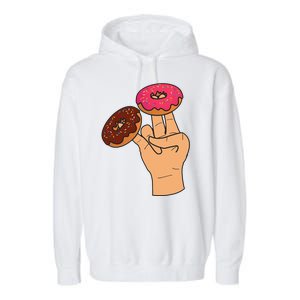 2 In The Pink 1 In The Stink Dirty Humor Donut Garment-Dyed Fleece Hoodie