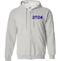 2024 Joe Biden Kamala Harris Full Zip Hoodie