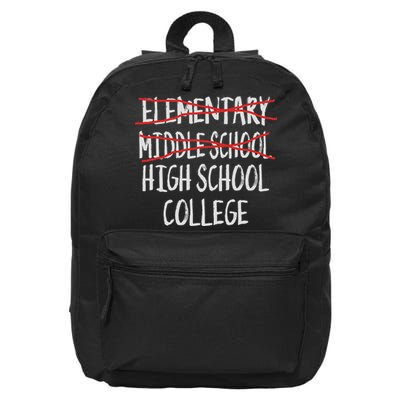 2025 Junior High Graduation Funny Middle School Graduation 16 in Basic Backpack