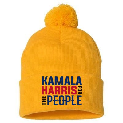 2024 Kamala Harris For The People Pom Pom 12in Knit Beanie