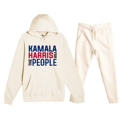 2024 Kamala Harris For The People Premium Hooded Sweatsuit Set