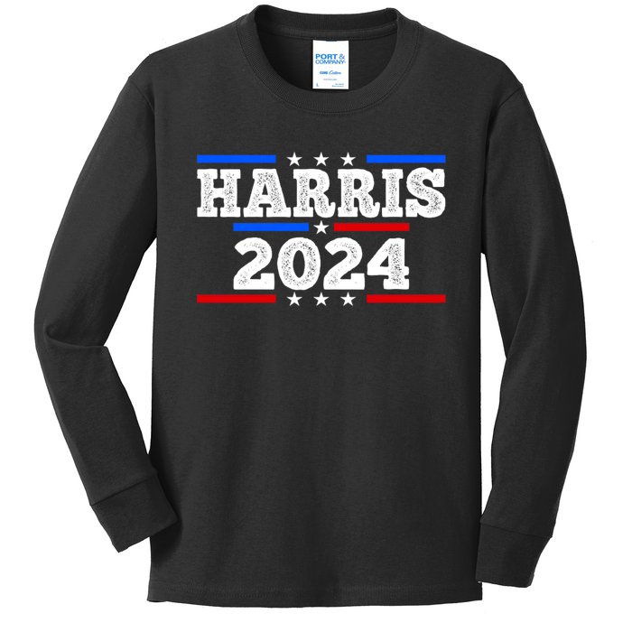 2024 Kamala Harris Kids Long Sleeve Shirt