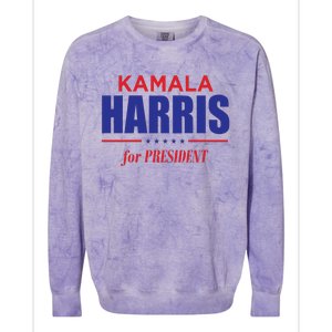 2024 Kamala Harris For President Colorblast Crewneck Sweatshirt