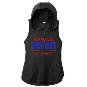 2024 Kamala Harris For President Ladies PosiCharge Tri-Blend Wicking Draft Hoodie Tank