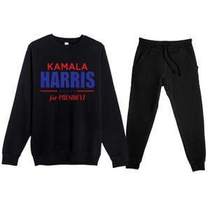 2024 Kamala Harris For President Premium Crewneck Sweatsuit Set