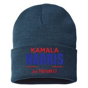 2024 Kamala Harris For President Sustainable Knit Beanie