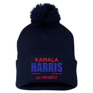 2024 Kamala Harris For President Pom Pom 12in Knit Beanie