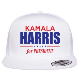 2024 Kamala Harris For President Flat Bill Trucker Hat