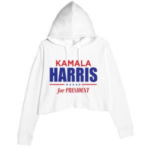 2024 Kamala Harris For President Crop Fleece Hoodie