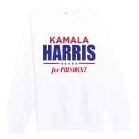 2024 Kamala Harris For President Premium Crewneck Sweatshirt