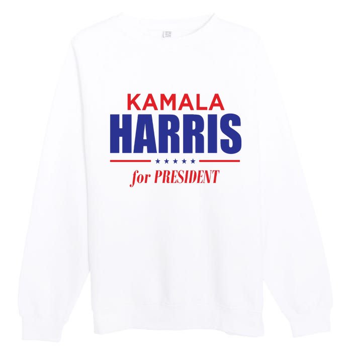 2024 Kamala Harris For President Premium Crewneck Sweatshirt