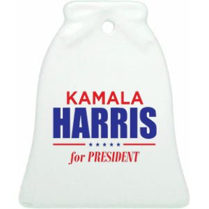 2024 Kamala Harris For President Ceramic Bell Ornament