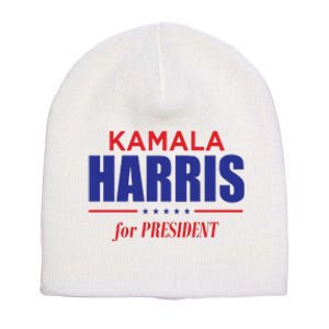 2024 Kamala Harris For President Short Acrylic Beanie