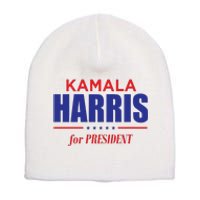 2024 Kamala Harris For President Short Acrylic Beanie