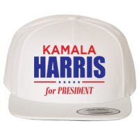 2024 Kamala Harris For President Wool Snapback Cap