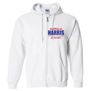 2024 Kamala Harris For President Full Zip Hoodie