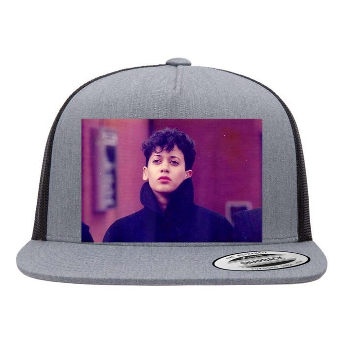 2024 Kamala Harris College Days Photo Flat Bill Trucker Hat