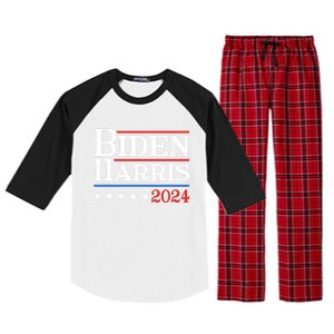 2024 Kamala Harris Joe Biden Gift Raglan Sleeve Pajama Set