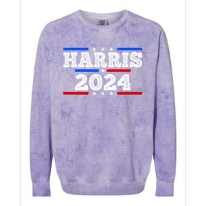 2024 Kamala Harris Colorblast Crewneck Sweatshirt