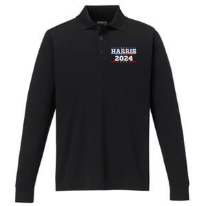 2024 Kamala Harris Performance Long Sleeve Polo